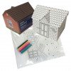 House Shaped Money Boxes Colouring